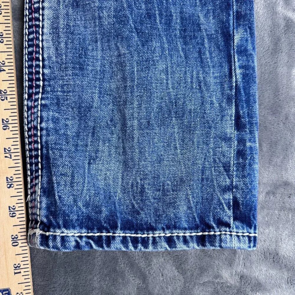 American Fighter Jeans Men's 34 x 30 Blue Legend SLIM STRAIGHT Embroidered